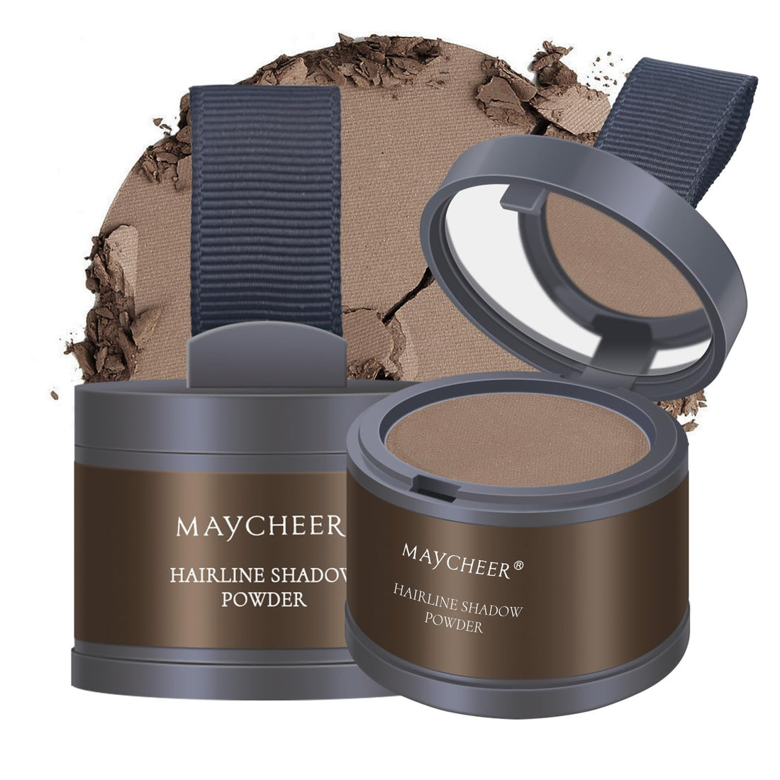 FREEORR Root Touch Up Powder for Thinning Hair - Hairline Shadow and Gray Coverage #01 Dark Brown