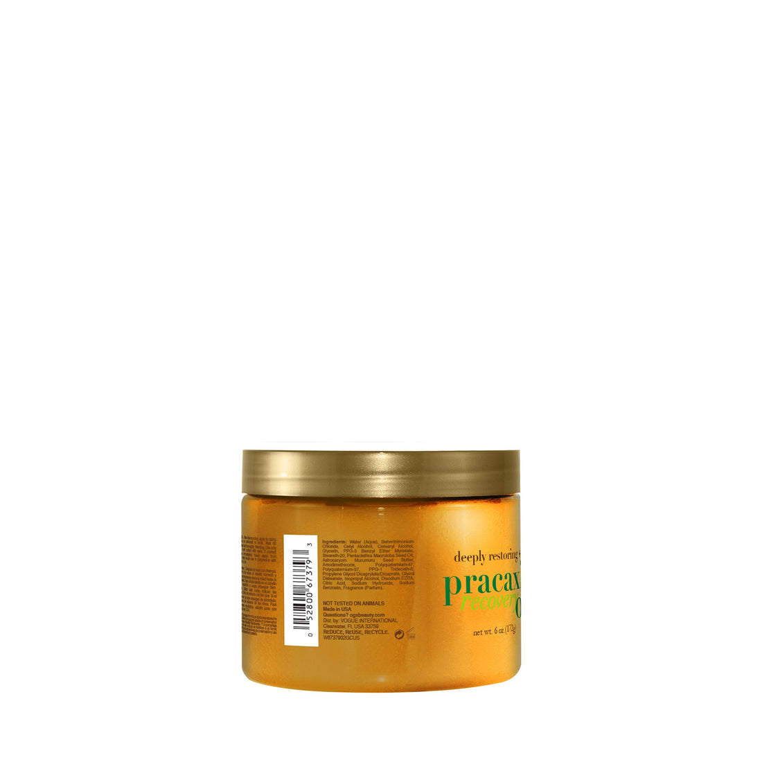 OGX Deeply Restoring + Pracaxi Recovery Oil AntiFrizz Deep Conditioning InShower Moisture Treatment with Murumuru Butter SulfateFree Surfactants Hair Mask to Nourish Restore, 6 Ounce