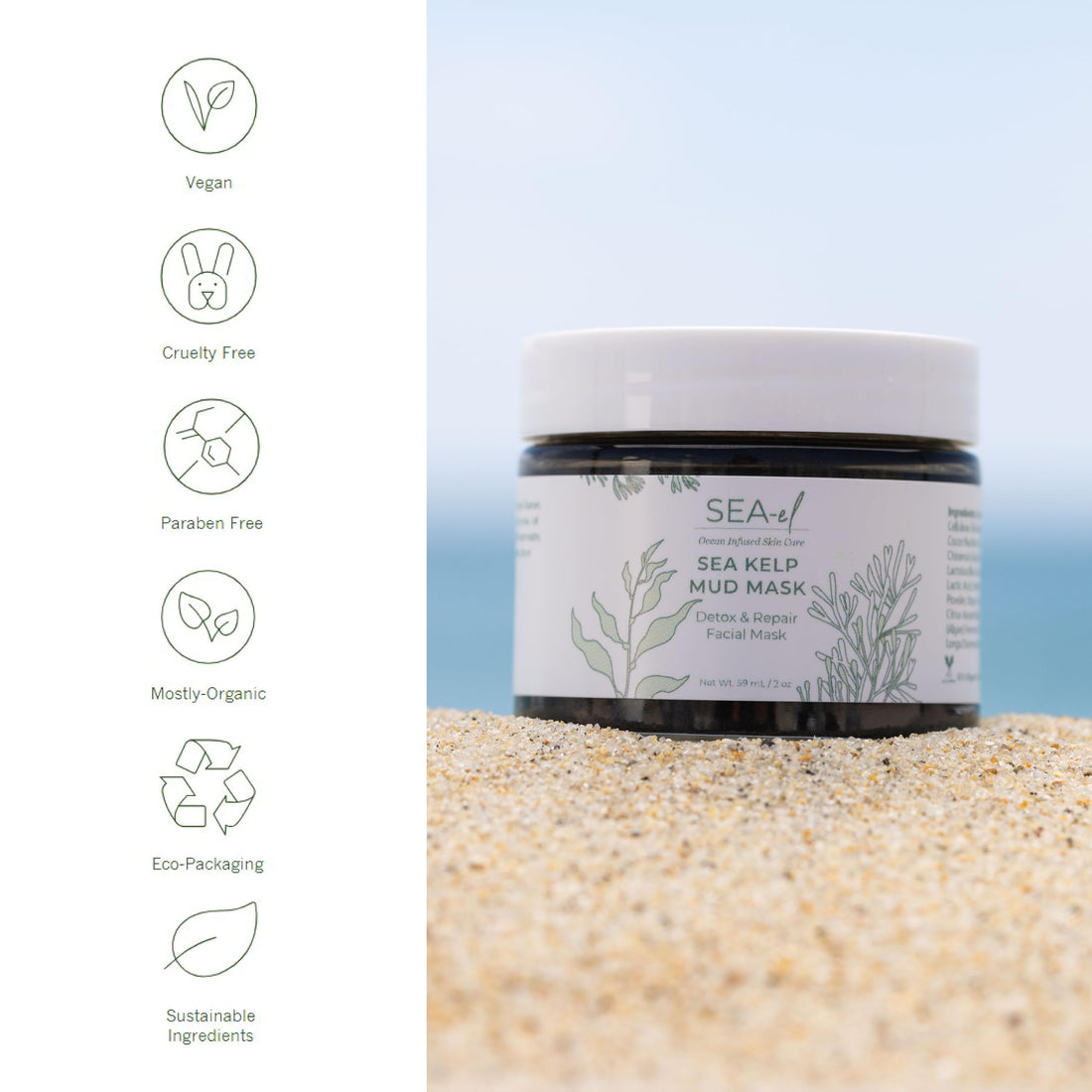 Sea el Sea Kelp Mud Mask 2 oz 59 ml