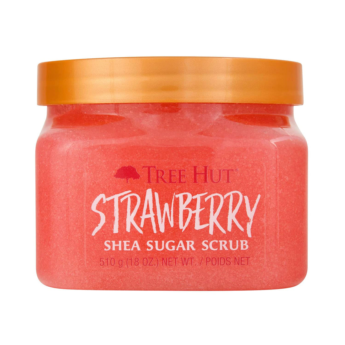 Tree Hut Shea Sugar Scrub - Strawberry - 18 oz - Exfoliating Body Scrub for Smooth, Glowing Skin - Made with Real Sugar and Shea Butter