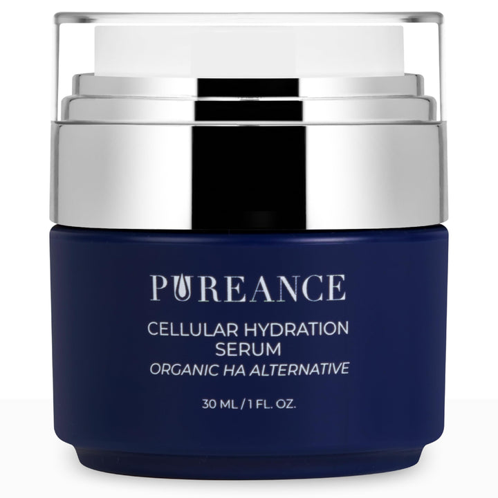 PUREANCE Organic Hydrating Serum for Face - Tremella Mushroom Stimulates Collagen and Cellular Growth, Hyaluronic Acid Serum Enhances Moisture and Nourishes Skin