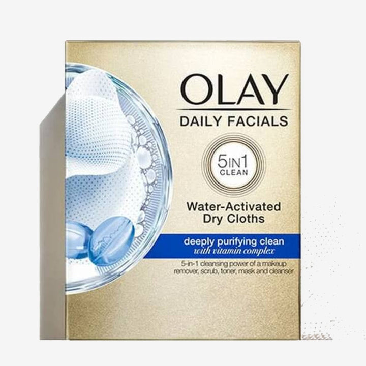 Olay Daily Deeply Clean 4-in-1 Water Activated Cleansing Face Cloths 33ct (Pack of 2)