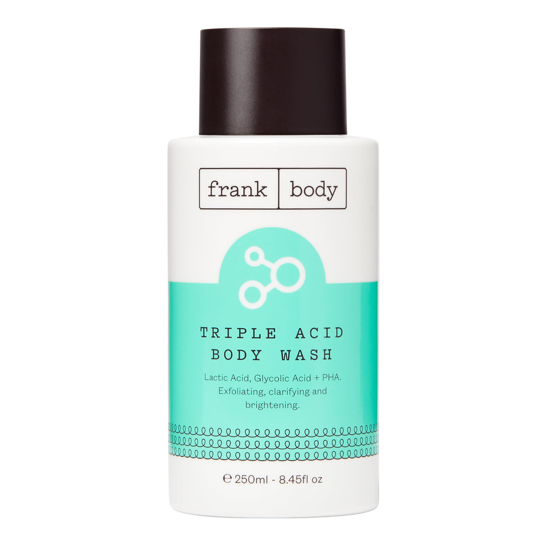 frank body Triple Acid Body Wash | Vegan, Cruelty Free Exfoliating Body Wash | Made with Glycolic Acid & Lactic Acid To Tackle Body Acne & Breakouts | 8.45 fl oz / 250 mL