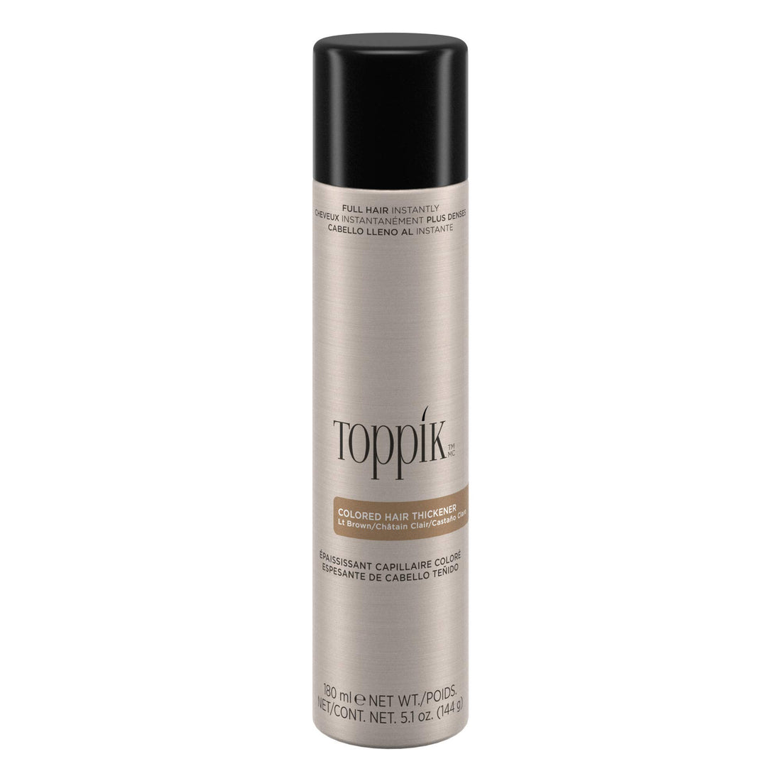 TOPPIK Colored Hair Thickener, 5.1 oz. Light Brown