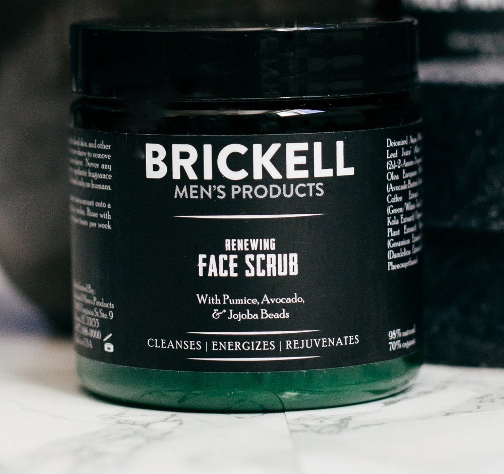 Brickell Men's Products Renewing Face Scrub (4 fl oz)