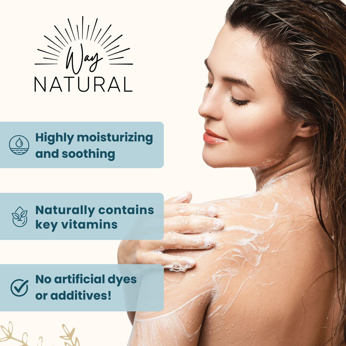 Way Natural Goat Milk Soap Bar - Unscented Bar Soap for Men, Women & Kids - Natural, Handmade w/Real Milk - Dry, Sensitive Skin, Hands/Body - Premium, Gentle, No Dyes - (1, Large, 5oz)