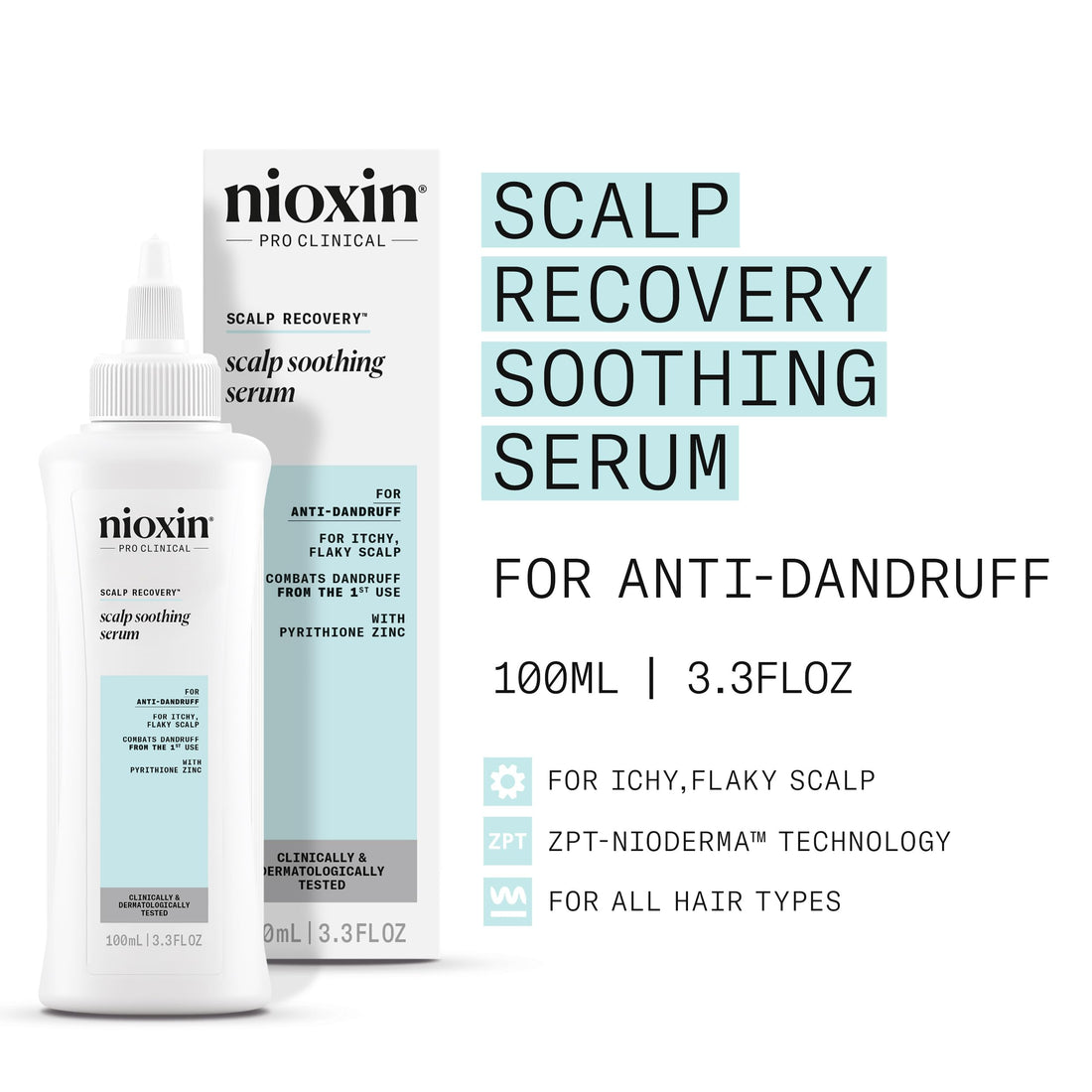 Nioxin Scalp Recovery Pyrithione Zinc Soothing Serum (For Itchy Flaky Scalp) 100ml/3.38oz
