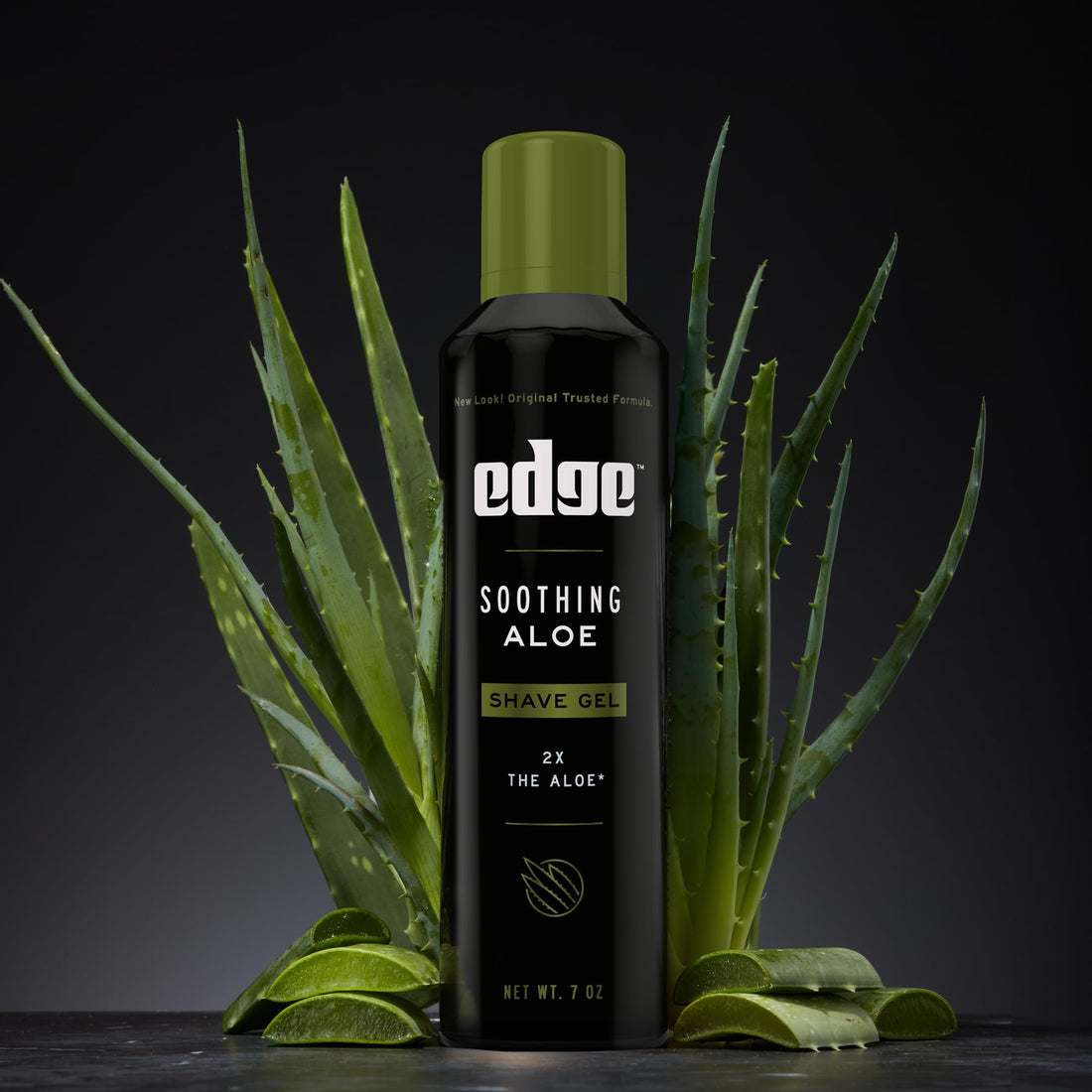 Edge Shave Gel, Soothing Aloe, 7 Ounce (Pack of 6)