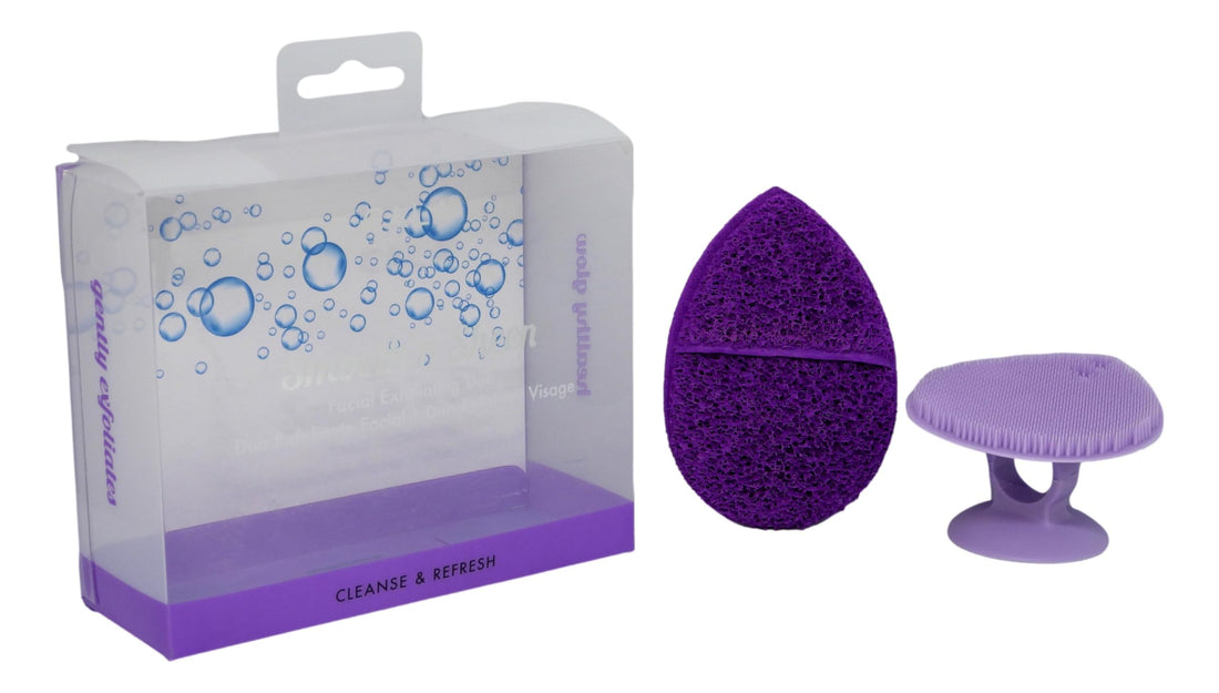 Cala Purple facial exfoliator duo
