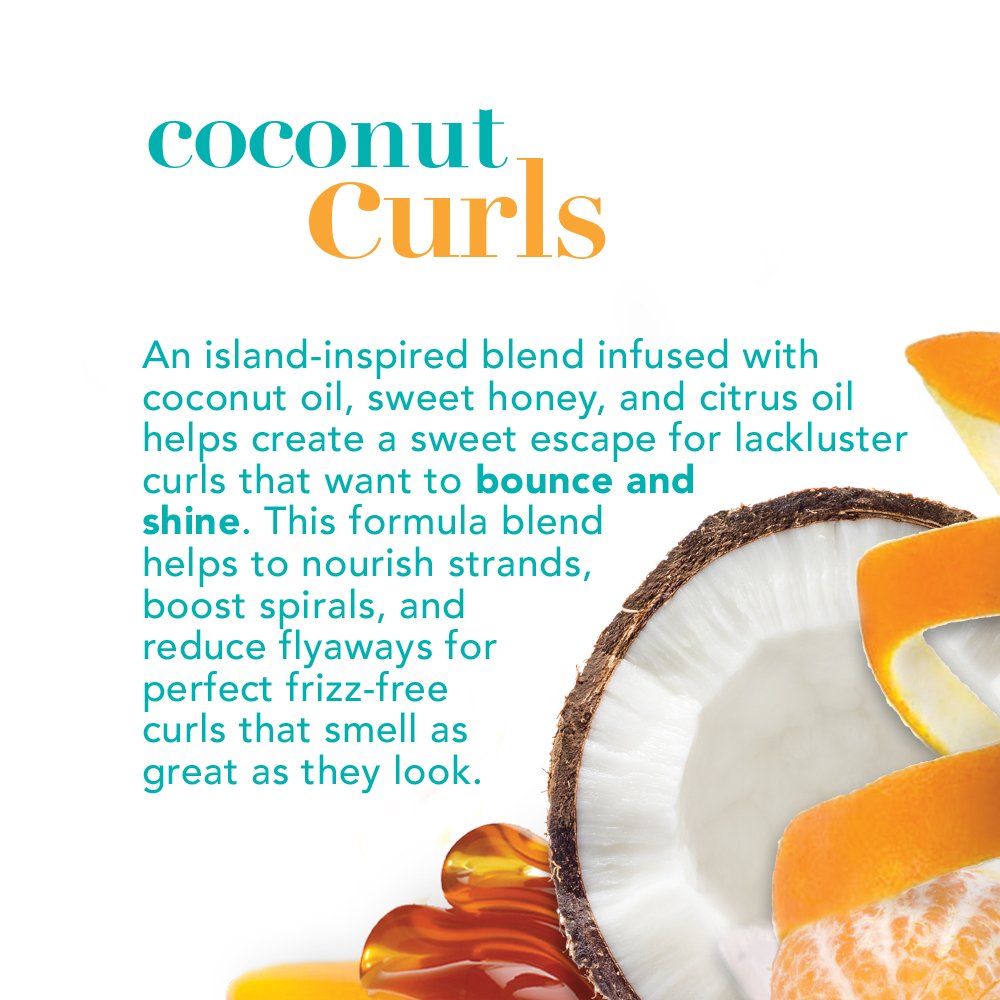 OGX Quenching Plus Coconut Curls Styling Products, 6 Count