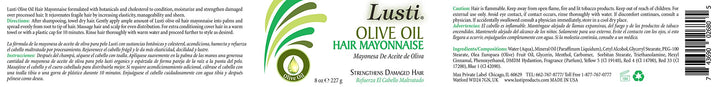 Organics Hair Mayonnaise Conditioning Treatment for Damaged Hair 10oz By Lusti Professional
