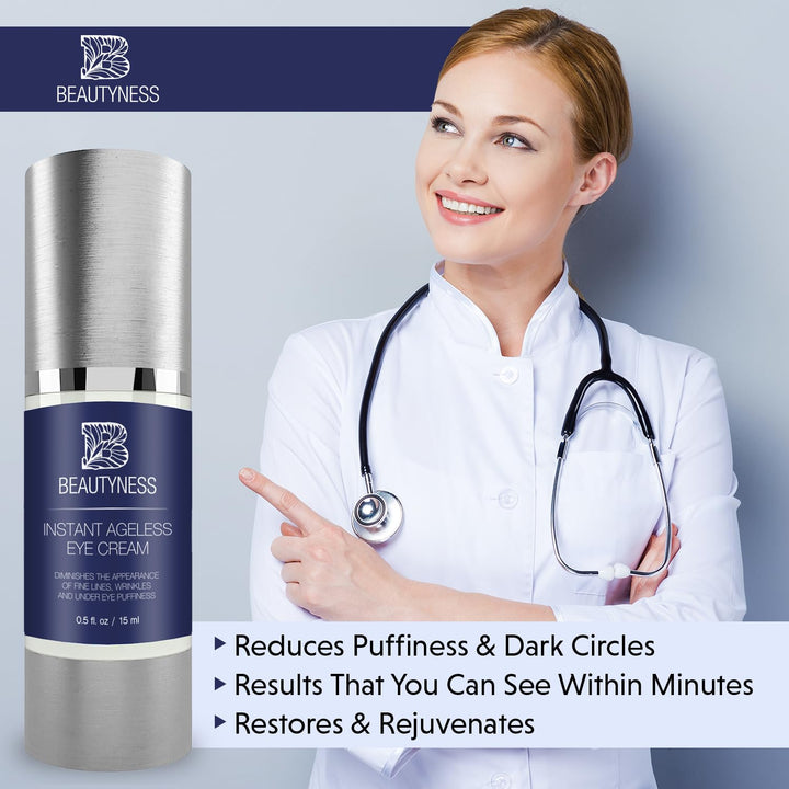 Instant Ageless Eye Cream – Anti Wrinkle Cream, Removes...