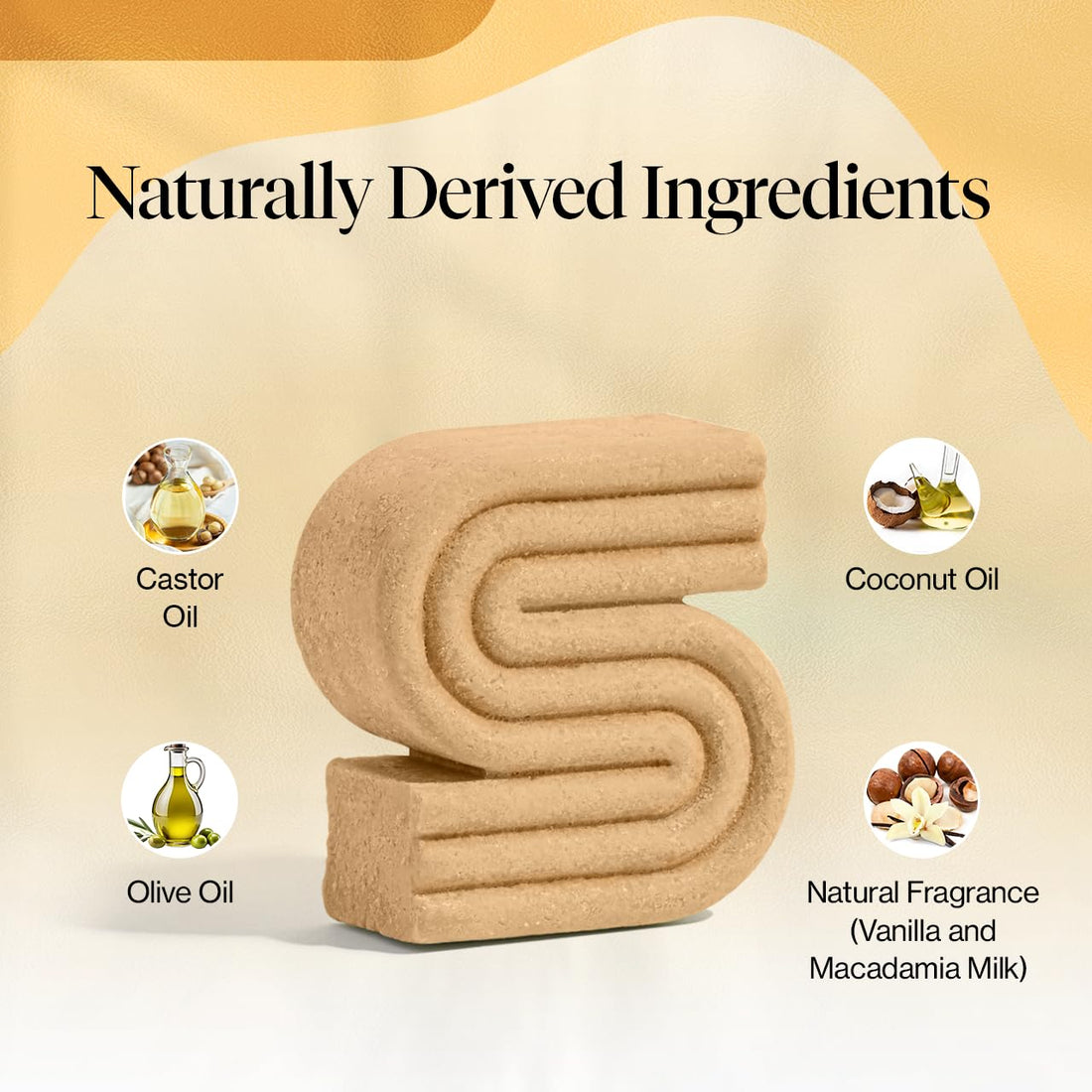 Kitsch Coconut Oil Shampoo Bar, Deep Moisturizing Curly Hair Shampoo, Safe for Color Treated Hair, Paraben & Sulfate Free Formula, Plastic Free, Vegan & Cruelty Free Ingredients for Dry Hair, 3.2 oz
