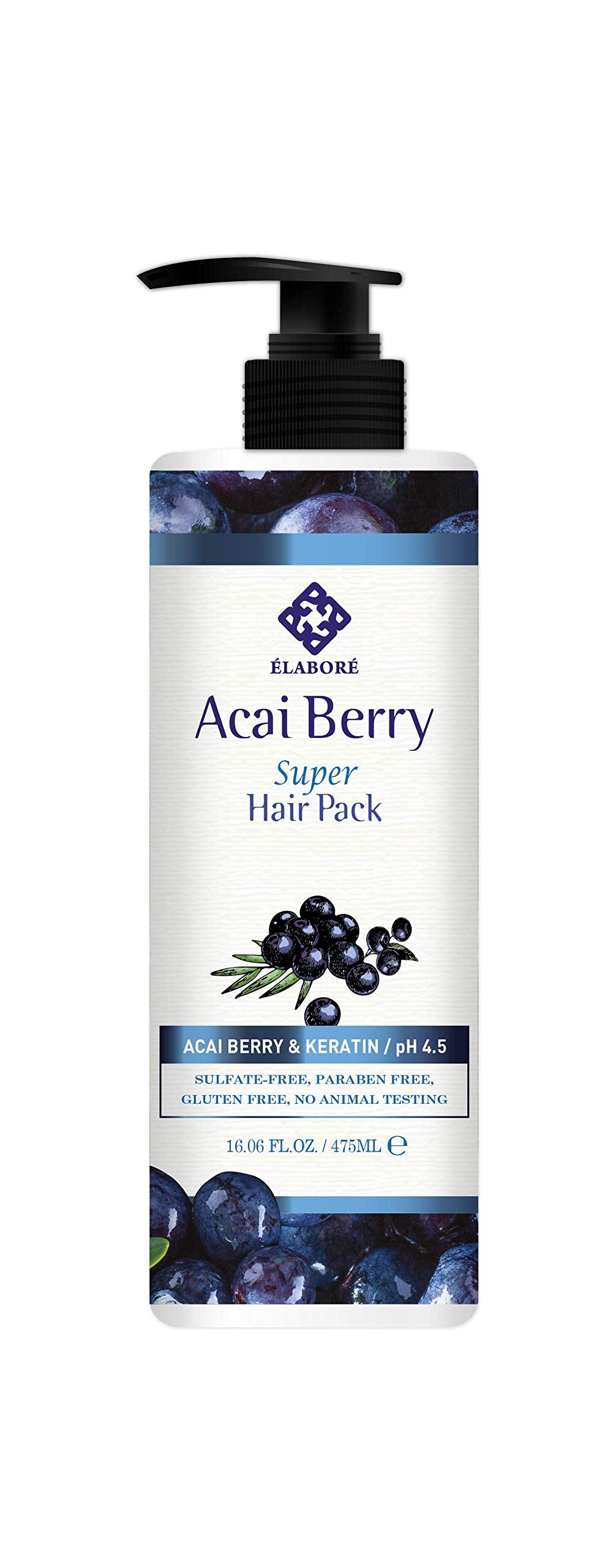 Elabore Acai Berry Super Hair Pack 16.06fl.oz/ 475ml