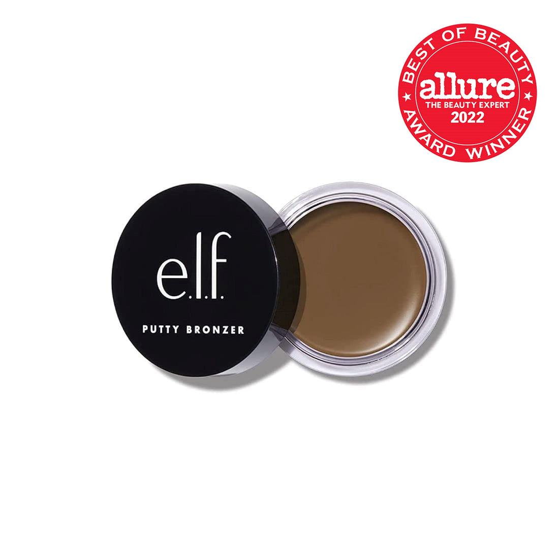 e.l.f. Putty Bronzer, Creamy & Highly Pigmented Formula, Creates a Long-Lasting Bronzed Belle Glow, Infused with Argan Oil & Vitamin E, 0.35 Oz