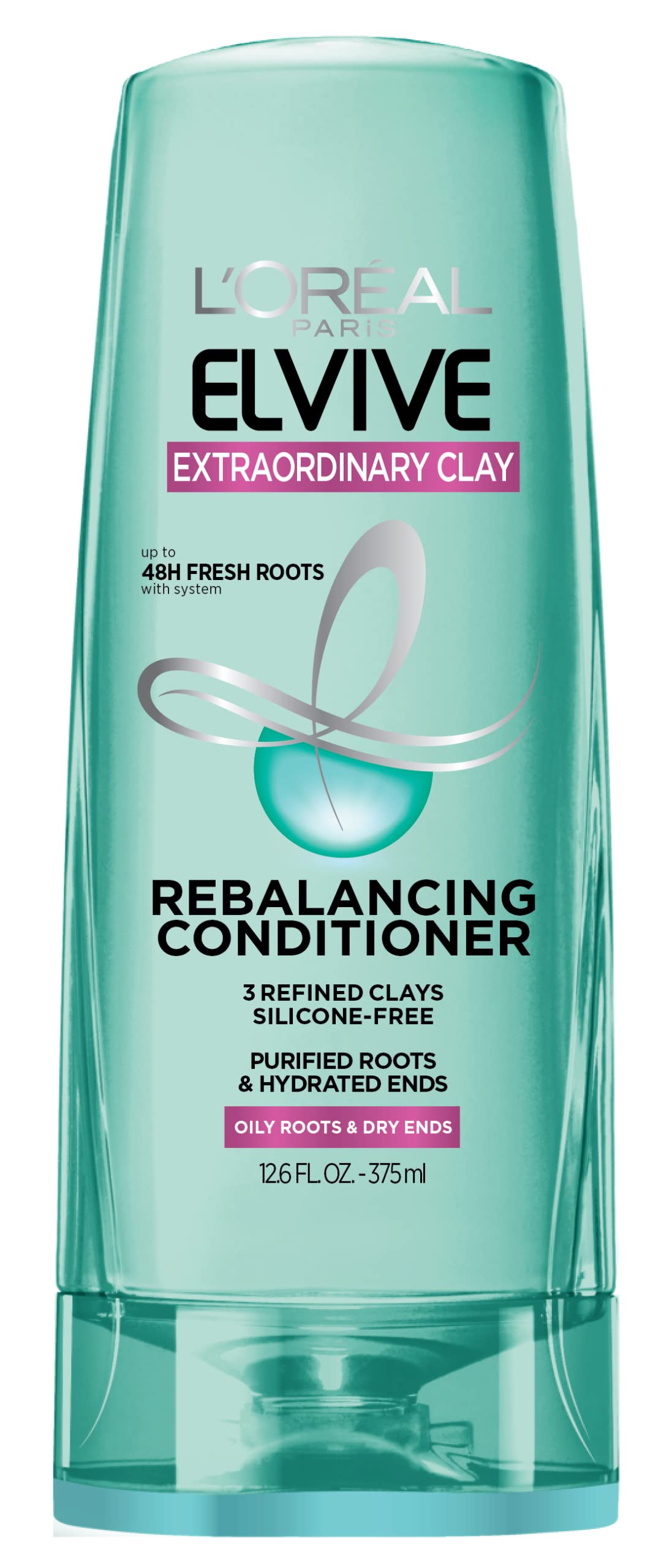 L'Oreal Paris Elvive Extraordinary Clay Rebalancing Conditioner, 12.6 fl; oz; (Packaging May Vary)