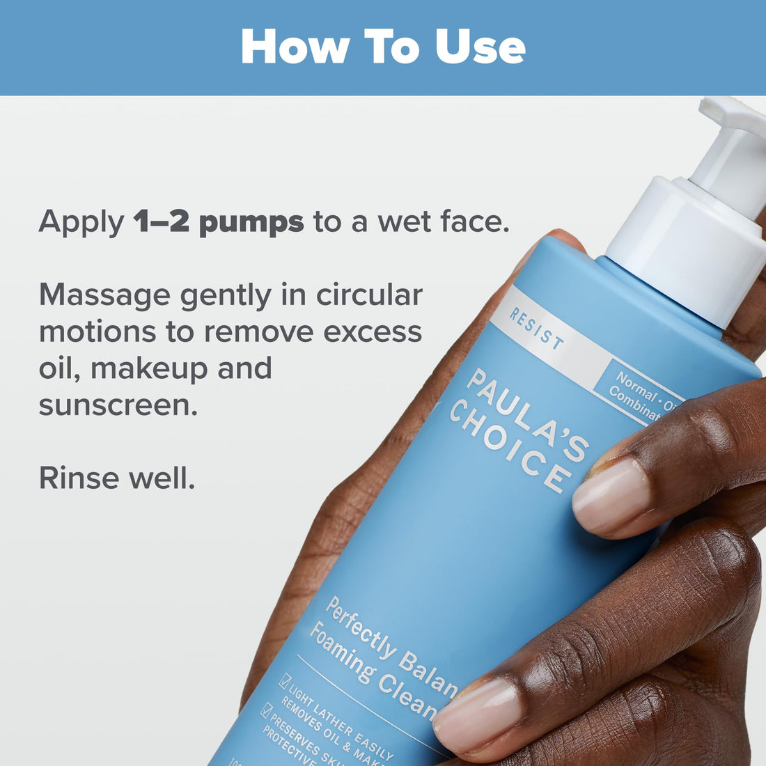 Paula's Choice RESIST Perfectly Balanced Foaming Cleanser, Hyaluronic Acid & Aloe, Anti-Aging Face Wash, Large Pores & Oily Skin, 6.4 Ounce