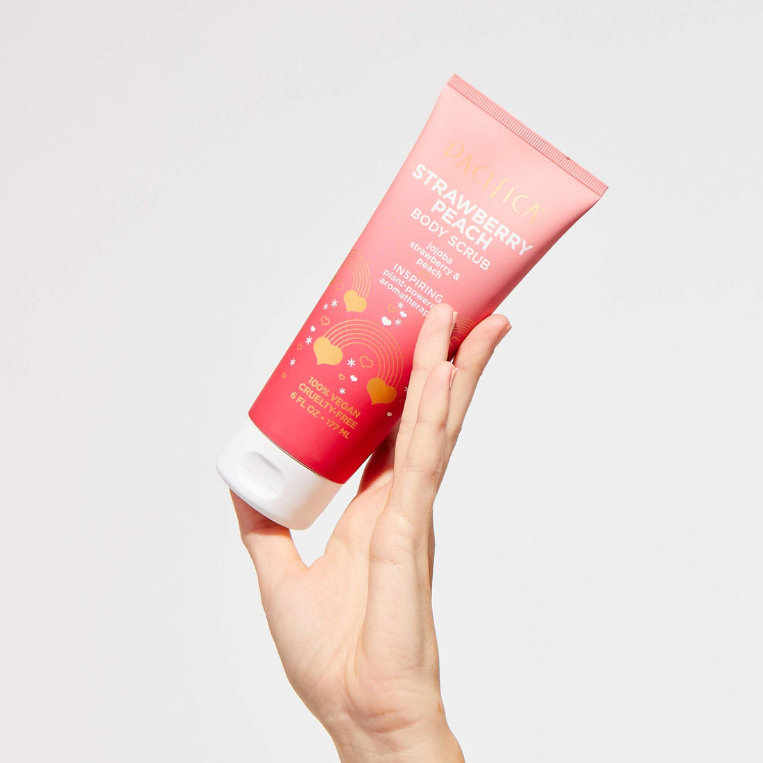 Pacifica Strawberry Peach Body scrub, Pink, 6 Fl Oz