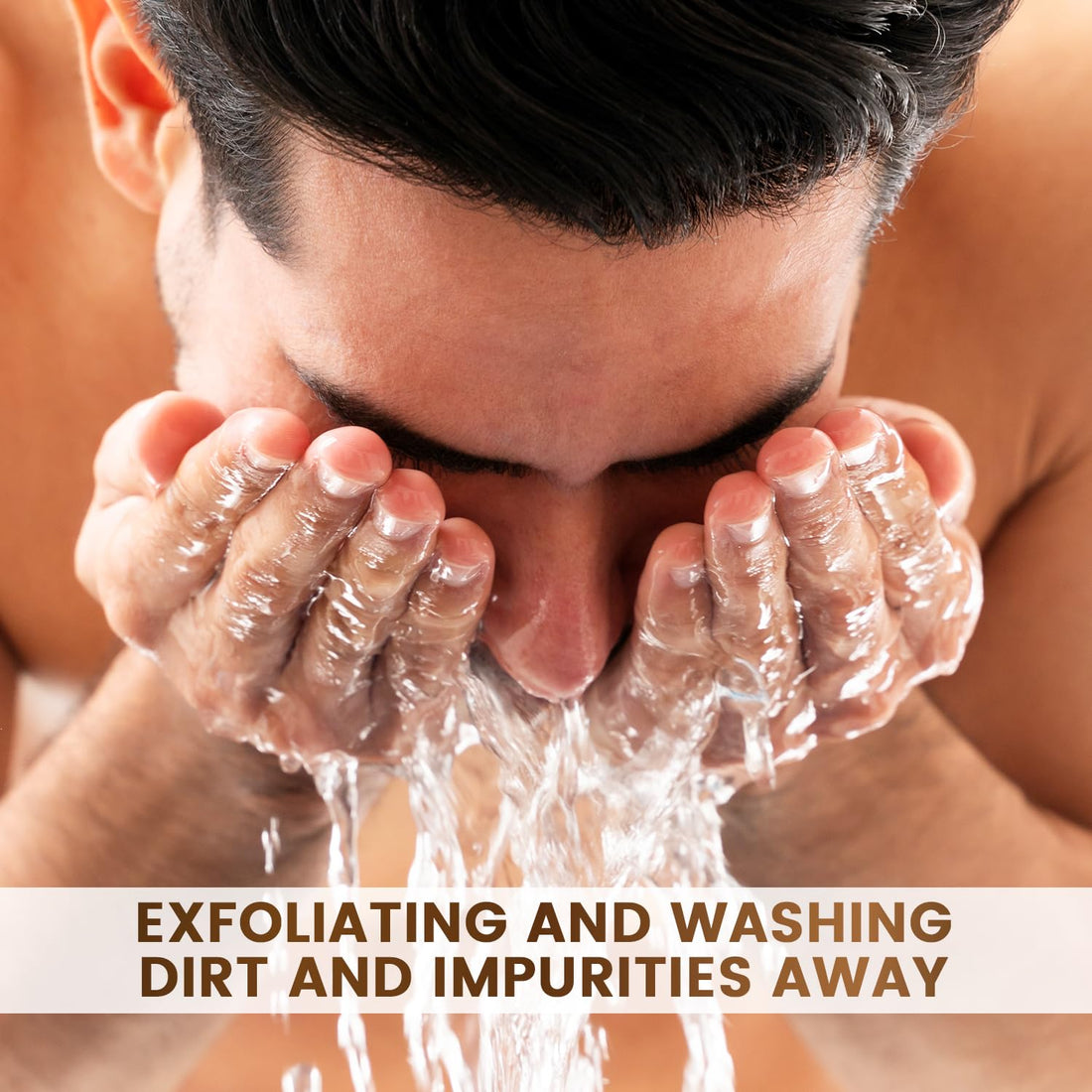 Scruff Rescue Exfoliating Face Scrub For Men - Organic Formula Facial Cleanser - Skin Care for Men - 5.5 Ounces - Natural Ingredients Exoliating Face Wash to Prevent Ingrown Hair - Vegan