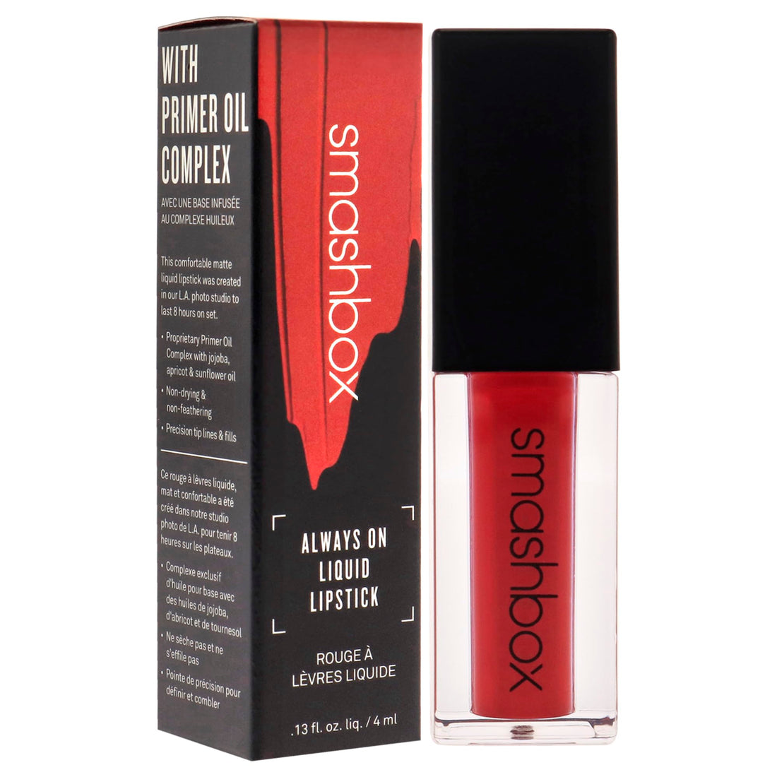 Smashbox Lipstick, Red, Bawse (Matte)