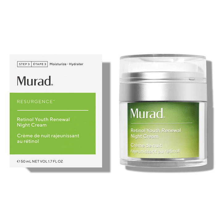 Murad Resurgence Retinol Youth Renewal Night Cream – Anti-Aging Retinol Moisturizer for Wrinkles and Fine Lines – Hydrating, Firming, and Smoothing Skincare Treatment, 1.7 Fl Oz