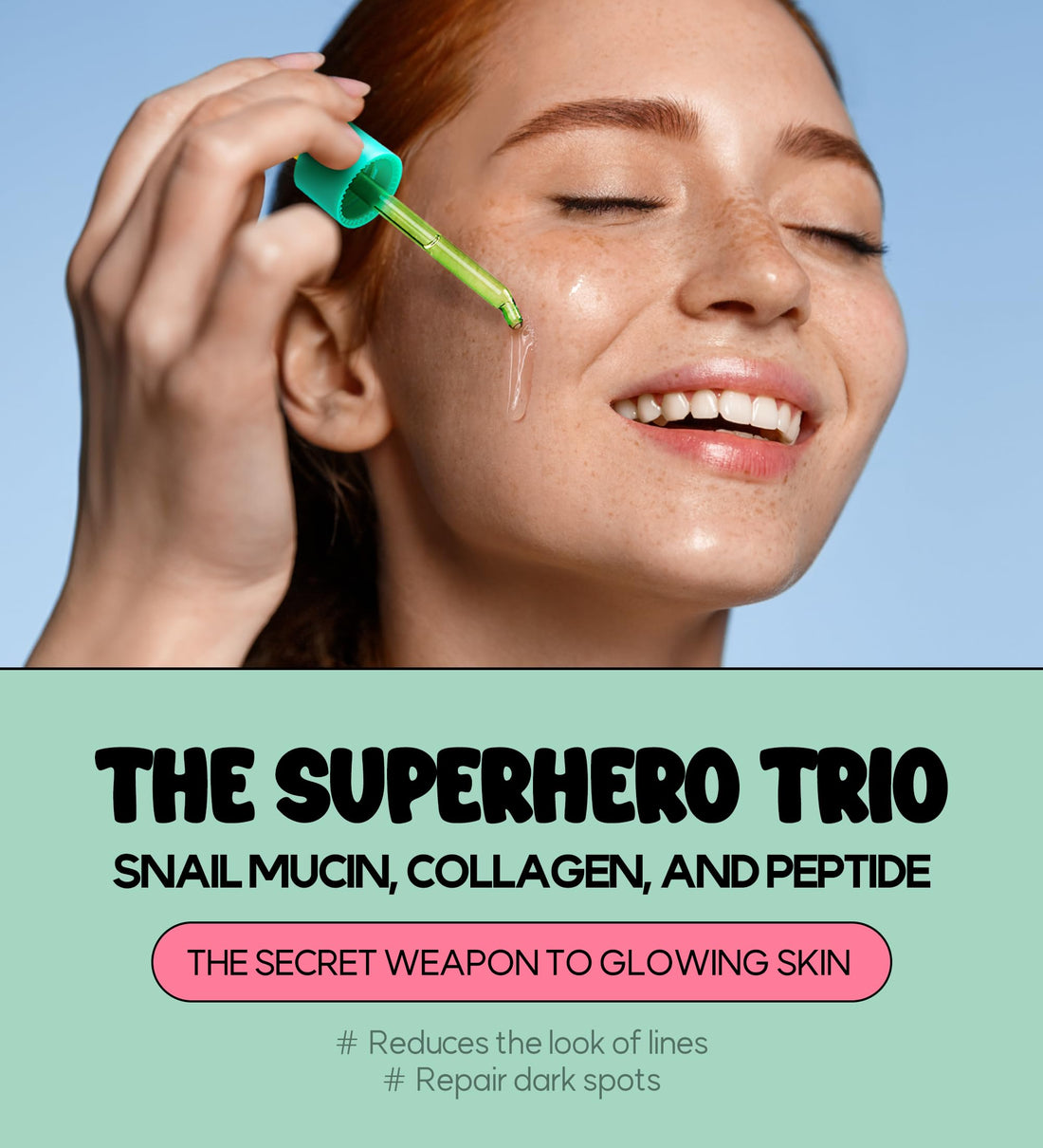 Smilebloom KKOCH Snail Mucin 85% Face Serum 1.69 fl oz 50ml | Hydrating Skin Care Packed with Vegan Collagen & Peptide | Age-Defying Korean Face Moisturizer