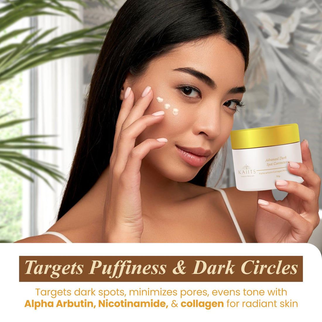 KAIITS Advanced Dark Spot Corrector for Face, Neck, Intimate areas, Inner thighs with Alpha Arbutin, Nicotinamide, & collagen. - Triple-Power Formula for Even, Youthful Skin! 1.7 Oz.