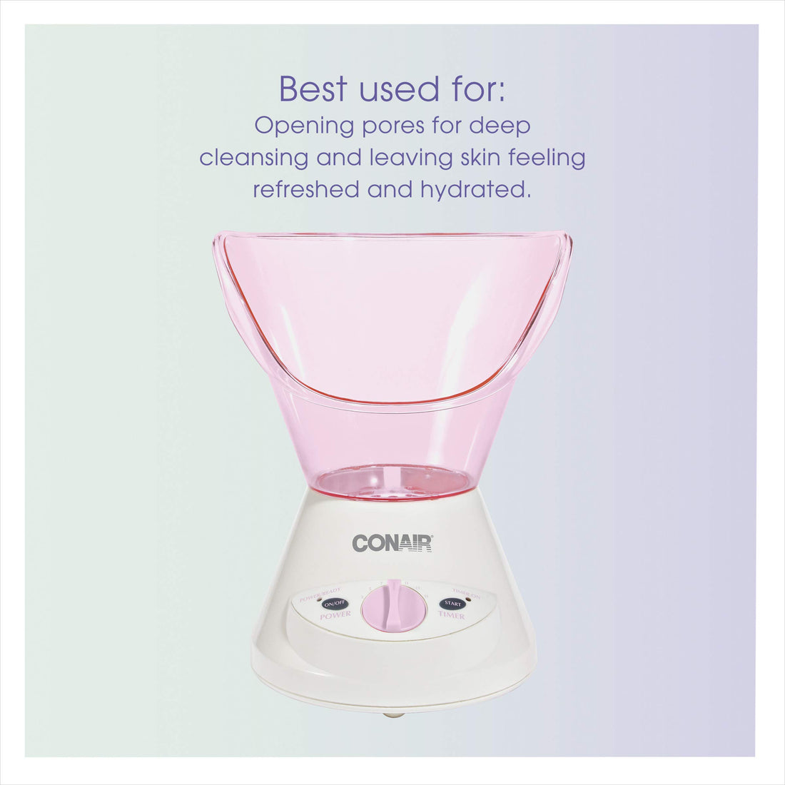 Conair True Glow by Gentle Mist Moisturizing Facial Sauna System with Facial Cleansing Brush