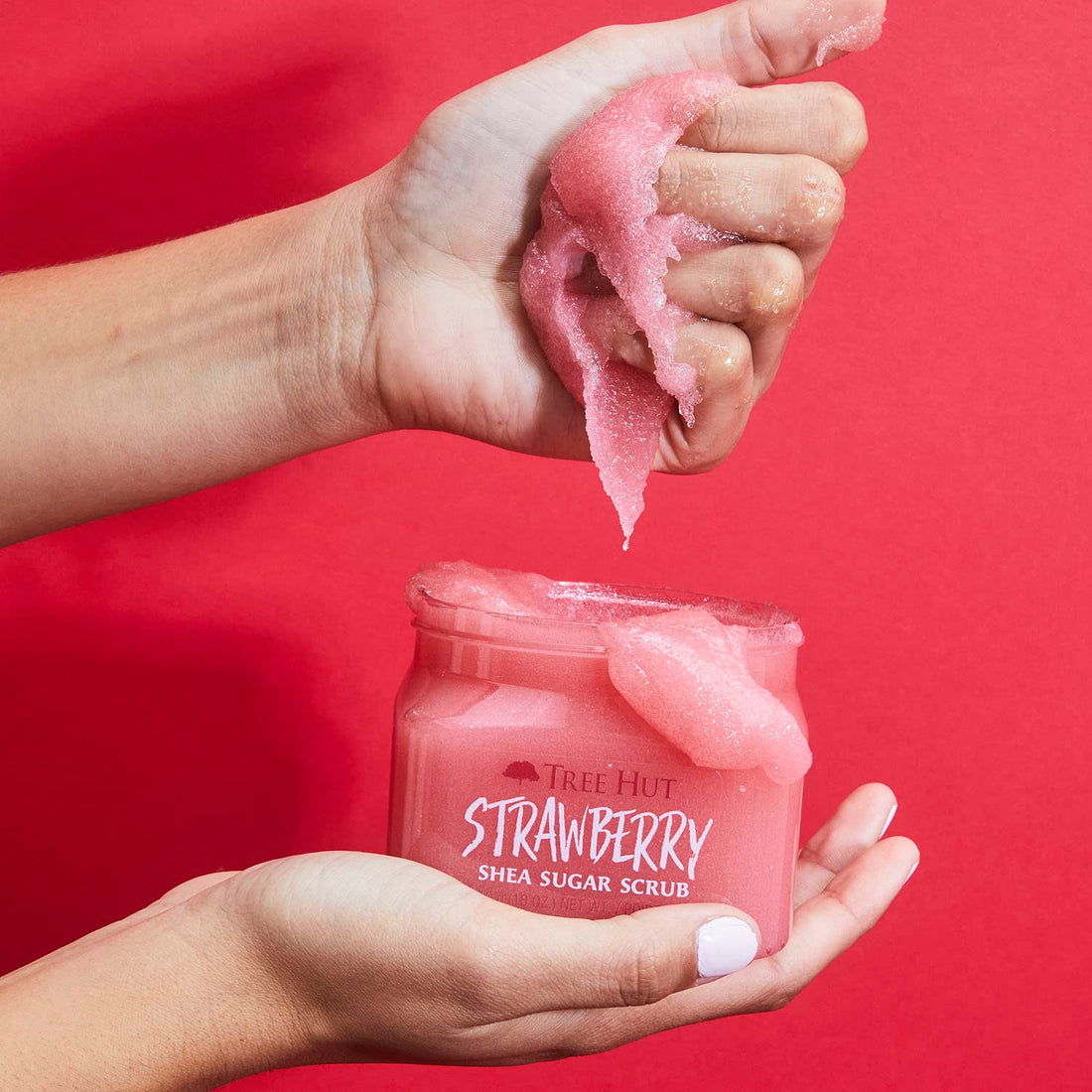 Tree Hut Shea Sugar Scrub - Strawberry - 18 oz - Exfoliating Body Scrub for Smooth, Glowing Skin - Made with Real Sugar and Shea Butter