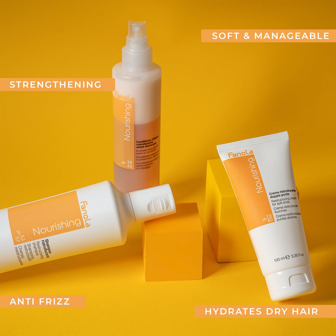 Fanola Nutri Care Restructuring Shampoo, 350 ml