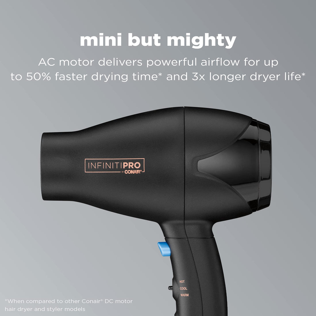 Infiniti Pro by Conair Mini Pro Plus AC Styler / Hair Dryer; Black