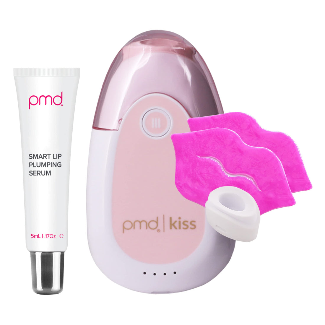 PMD Kiss Lip Plumping System - Smart Anti-Aging Lip Plumping Treatment - Pulsating Vacuum Technology for Fuller, More Youthful Lips