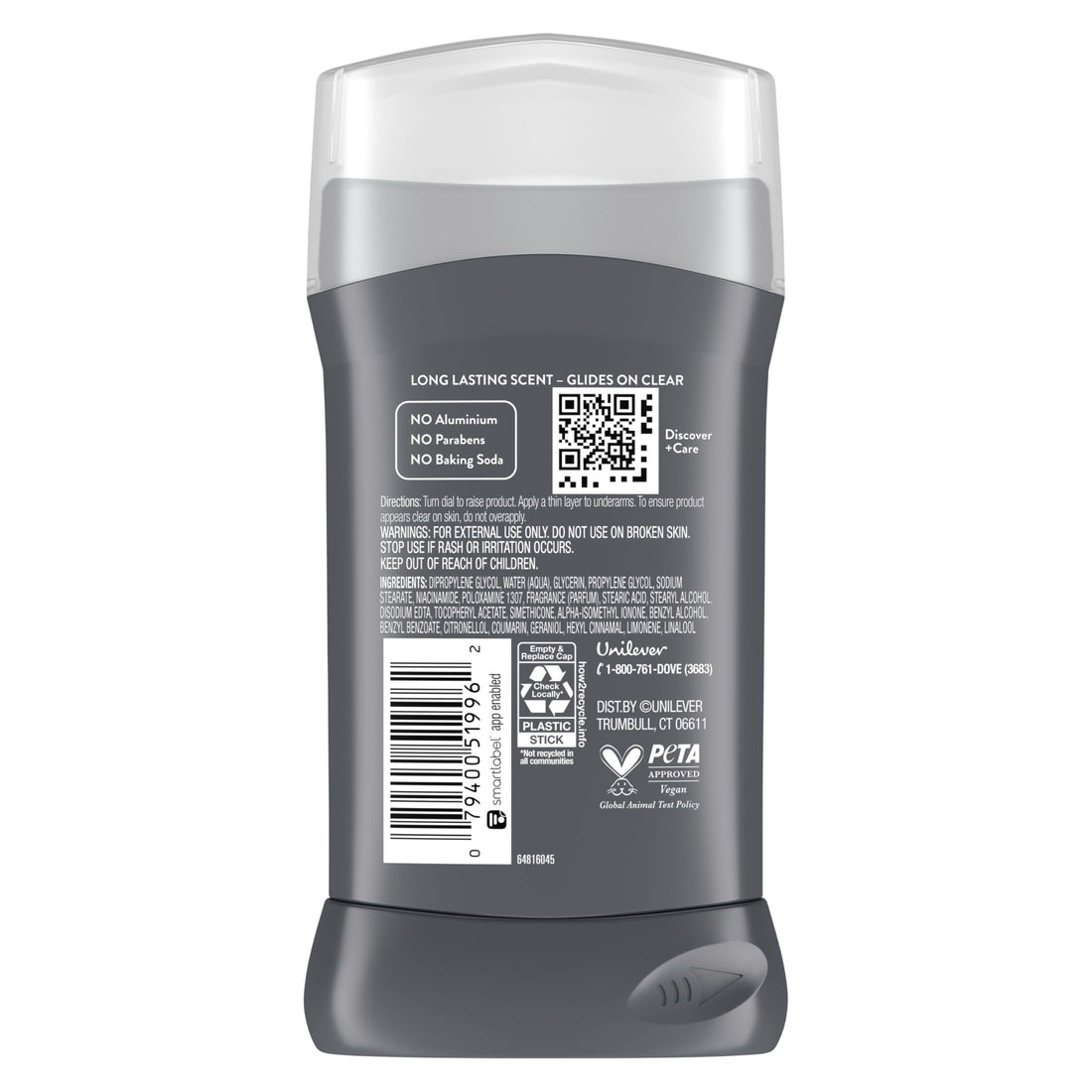 Dove Men+Care Aluminum Free 3 Pack Wild Eucalyptus Deodorant for Men 3 oz