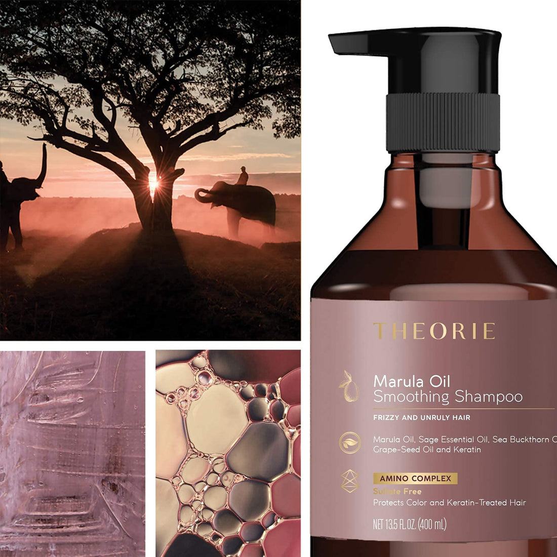 Theorie Marula Oil Transforming Shampoo - Sulfate-Free, 27 fl oz