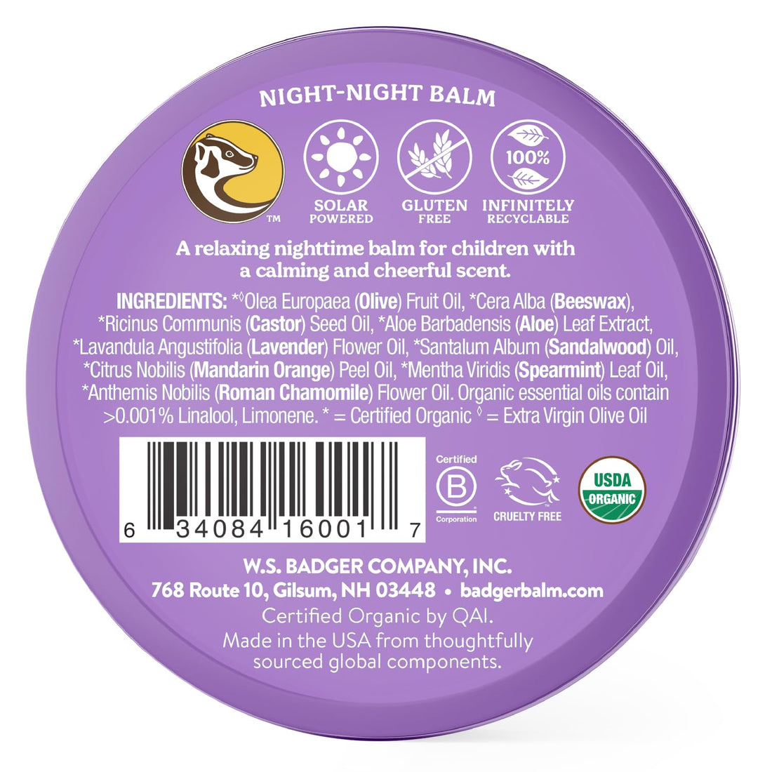 Badger Balm Night Night Balm - 2 oz