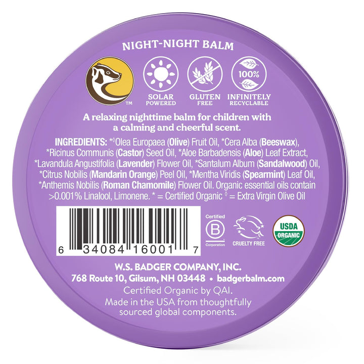 Badger Balm Night Night Balm - 2 oz