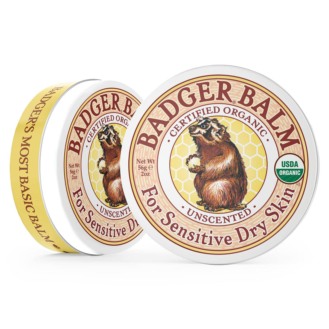 Badger Balm Balm- Unscented 2 oz