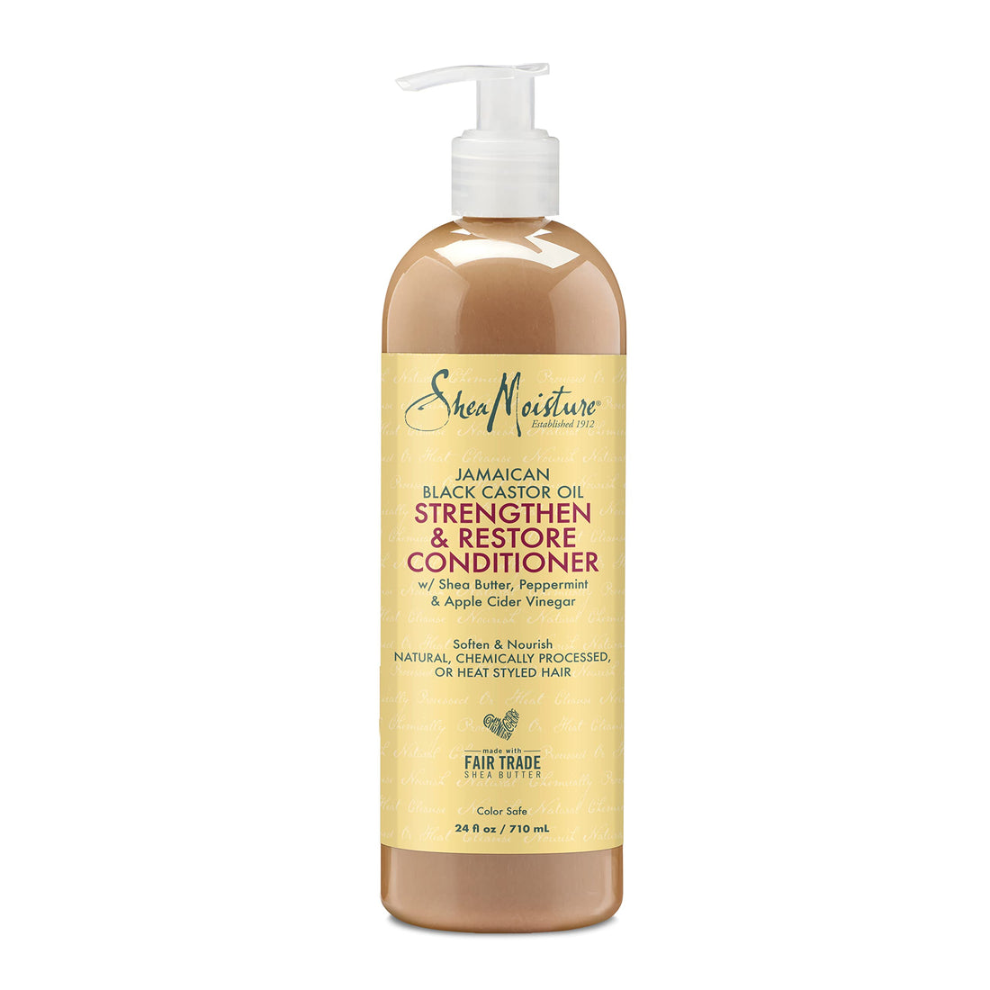 SheaMoisture Strengthen Conditioner Jamaican Black Castor Oil for Damaged Hair Cleanse 24 oz