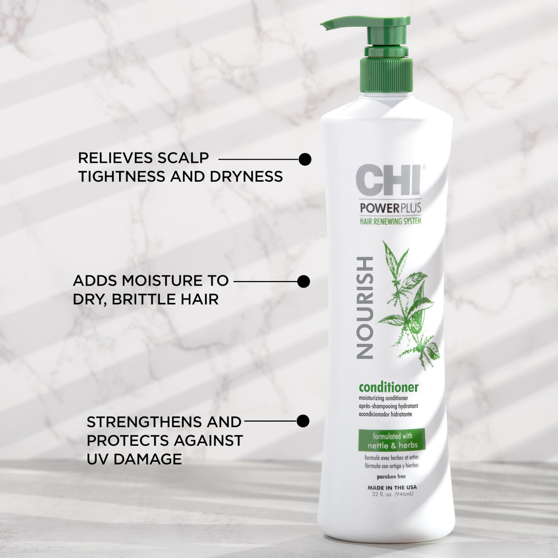 CHI Powerplus Nourish Conditioner Hair Renew System Healthy Scalp, 32 Ounce
