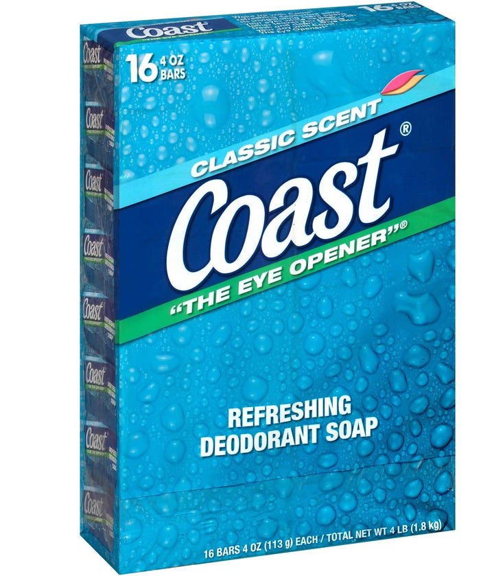 16 Bar: Coast Classic Original Scent Bar Soap - 4 Ounce (16 Bars)
