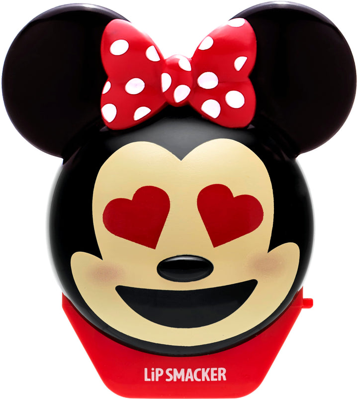 Lip Smacker Disney Minnie Mouse Emoji Lip Balm, Strawberry Lemonade Flavored, Clear, For Kids