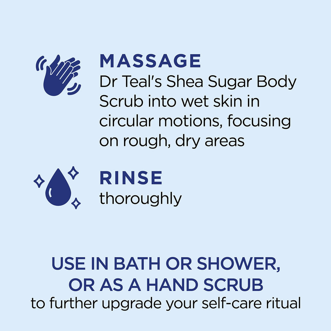 Dr Teal's Shea Sugar Scrub Trial Pack, Rose, Shea Butter, Citrus 19 oz (Pack of 3)