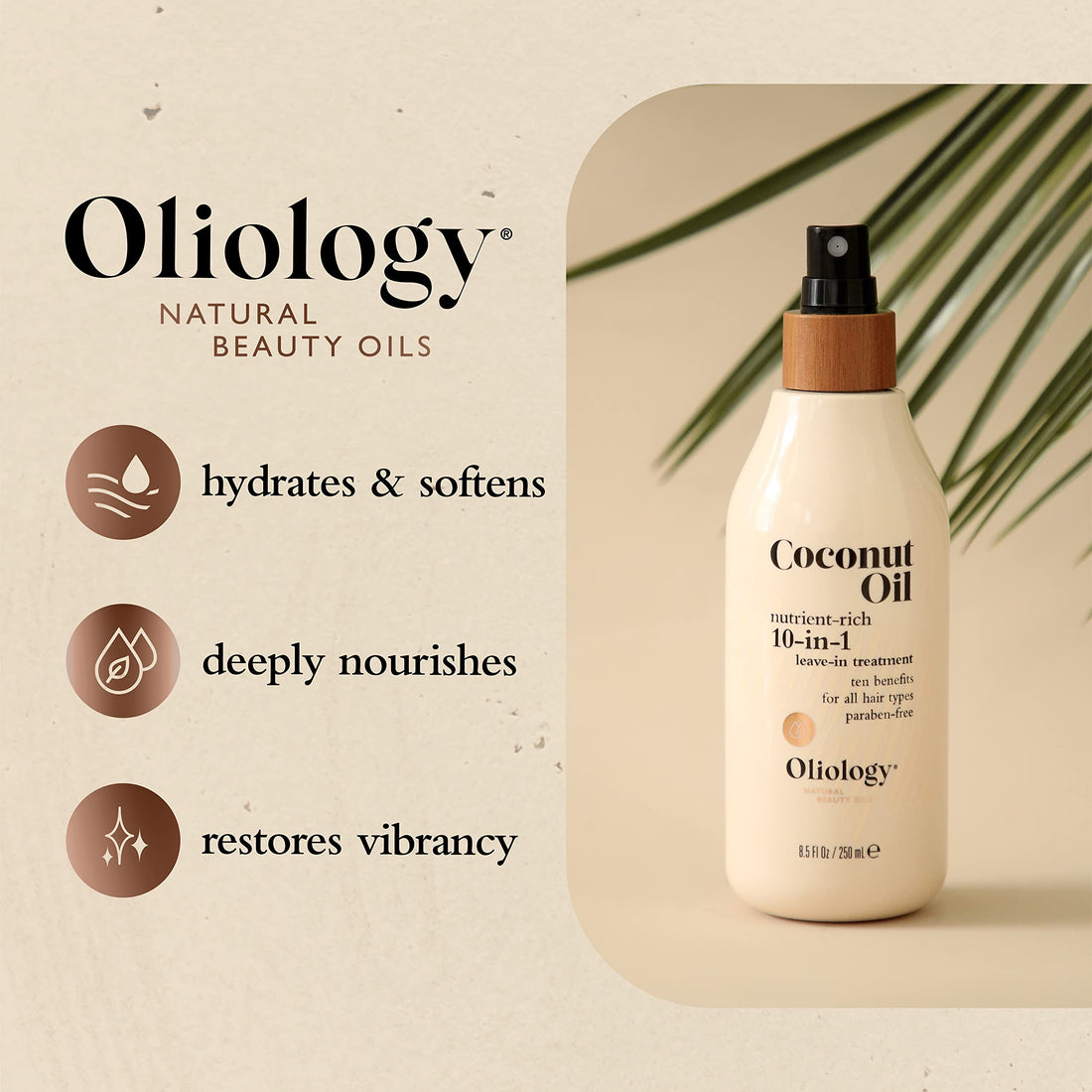Oliology Coconut Oil 10-in-1 Multipurpose Spray, 4 Oz