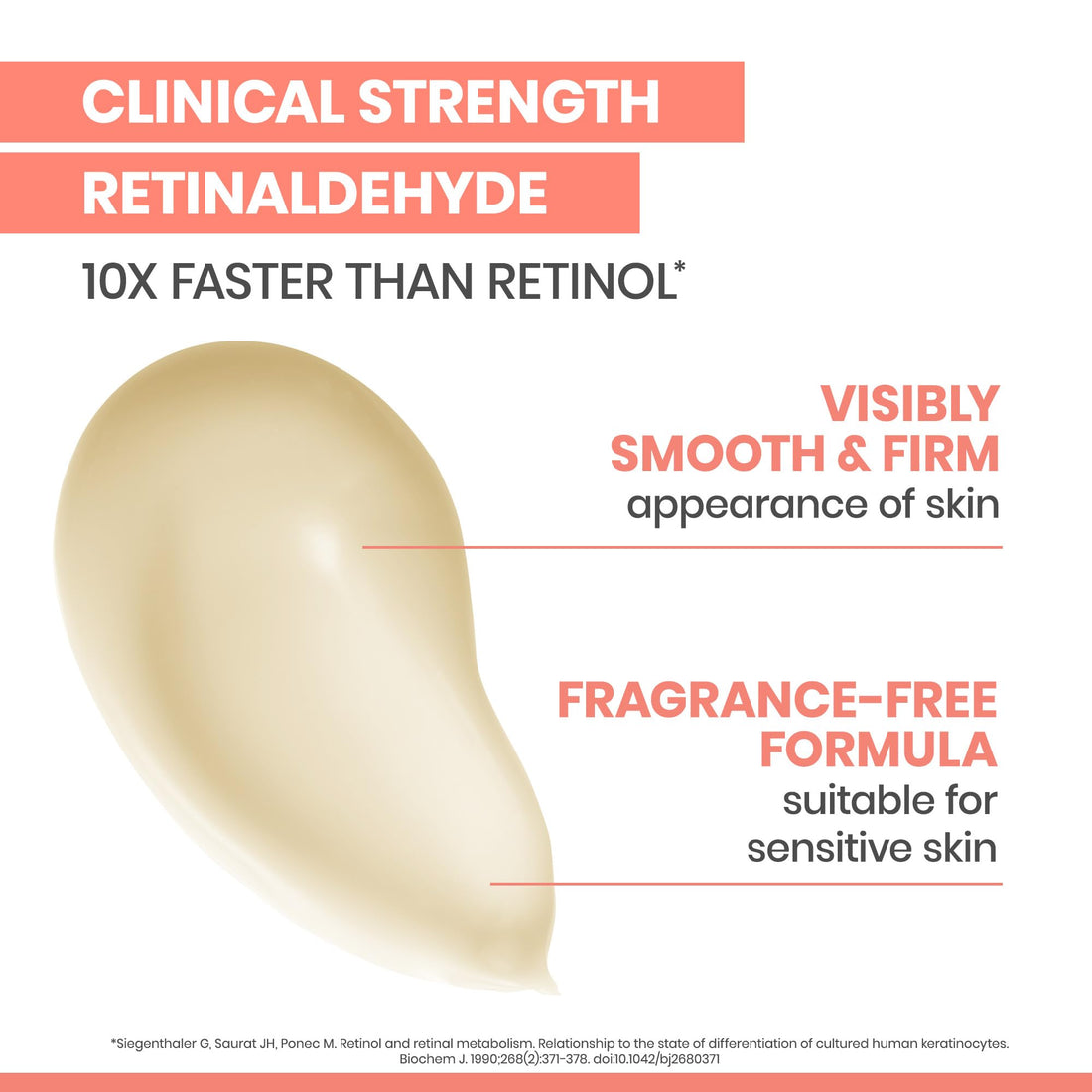 Avène Retrinal 0.1% Intensive Multi-Corrective Cream, anti-aging facial cream powered by retinaldehyde, 1 Fl Oz