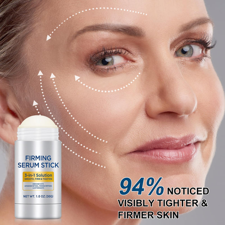 Retinol Firming Serum Stick, Retinol Face Stick with Antioxidants to Visibly Tighten and Firm Wrinkles, Advanced Firming & Wrinkle-Reducing Cream for Face and Body