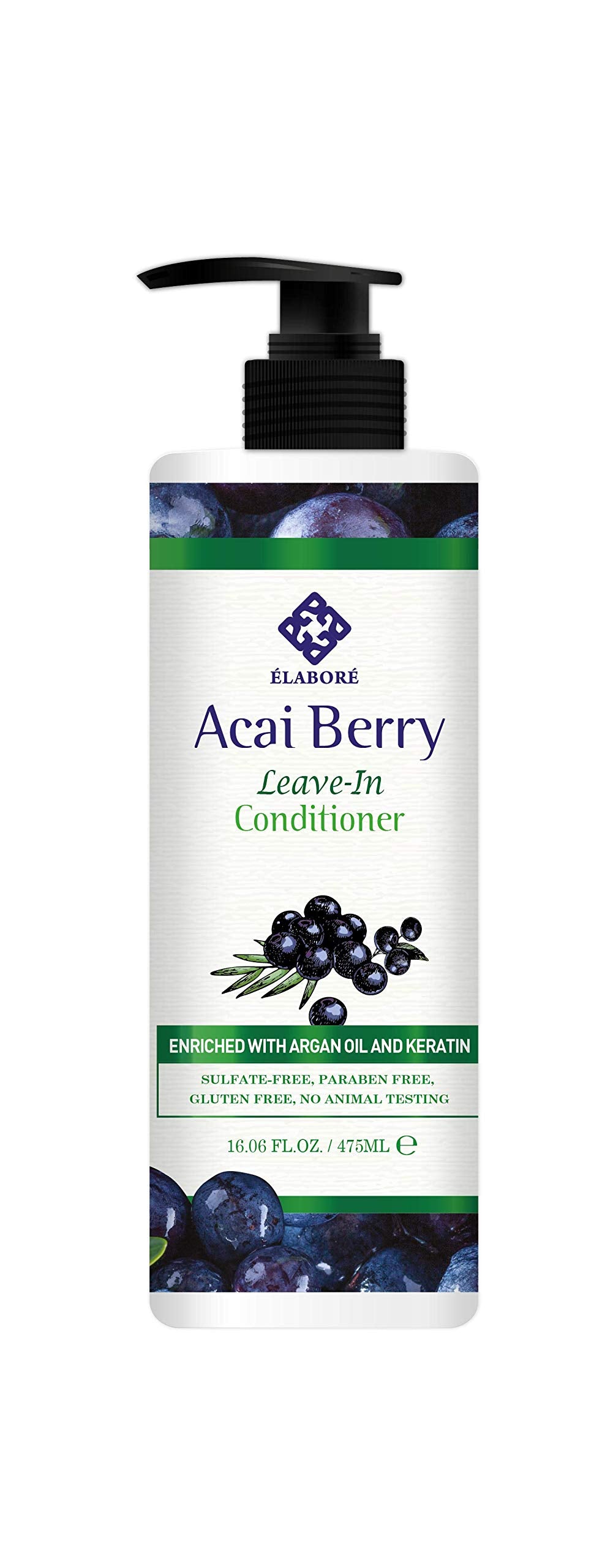 Elabore Acai Berry Leave-In Conditioner 16.06 fl.oz/ 475ml