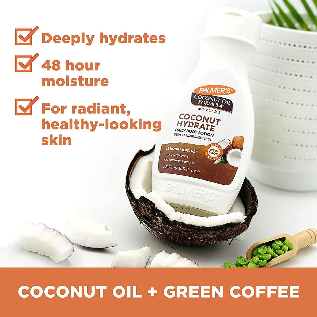 Palmer's Coconut Oil Body Lotion, 250ml (Pack of 2)