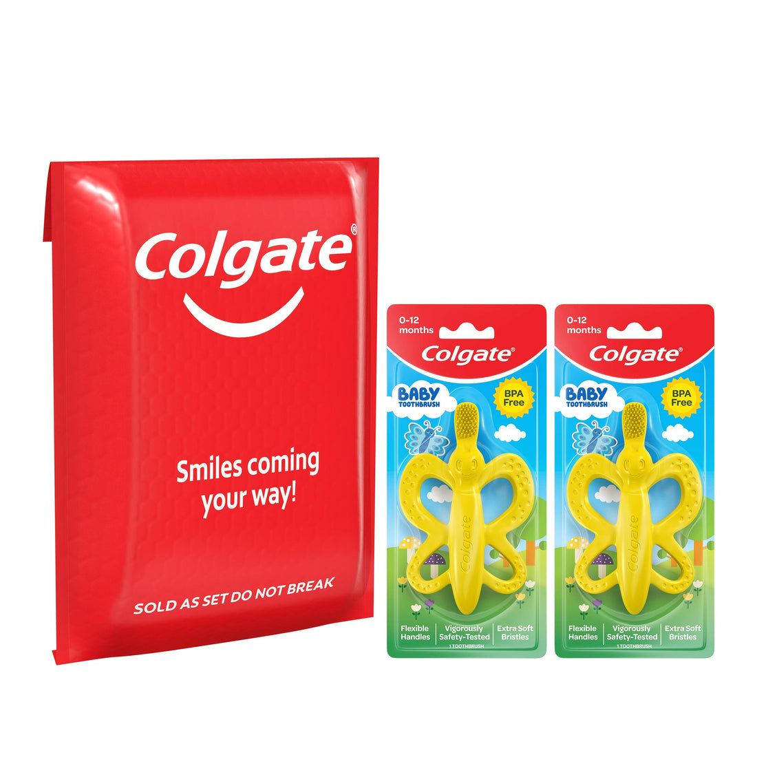 Colgate Baby Toothbrush and Teether, BPA Free – 2 Count