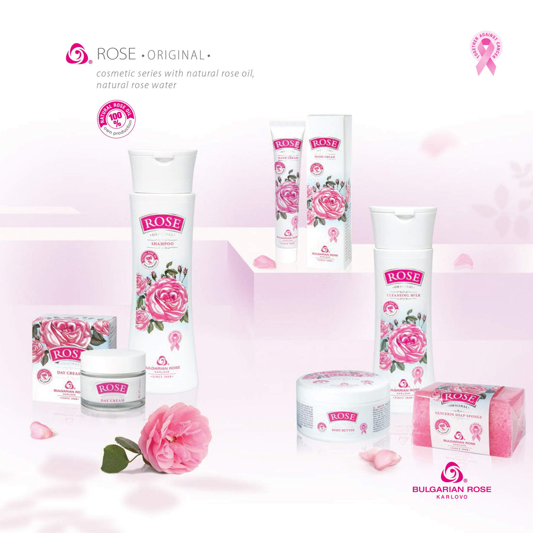 ROSE Hair Conditioner - with Natural Rose oil 6.7 oz