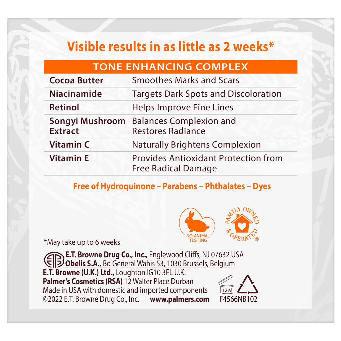 Palmer's Cocoa Butter Formula Eventone Fade Cream, Anti-Dark Spot Fade Cream with Vitamin E and Niacinamide, Helps Reduce Dark Spots & Age Spots, 2.7 Ounce